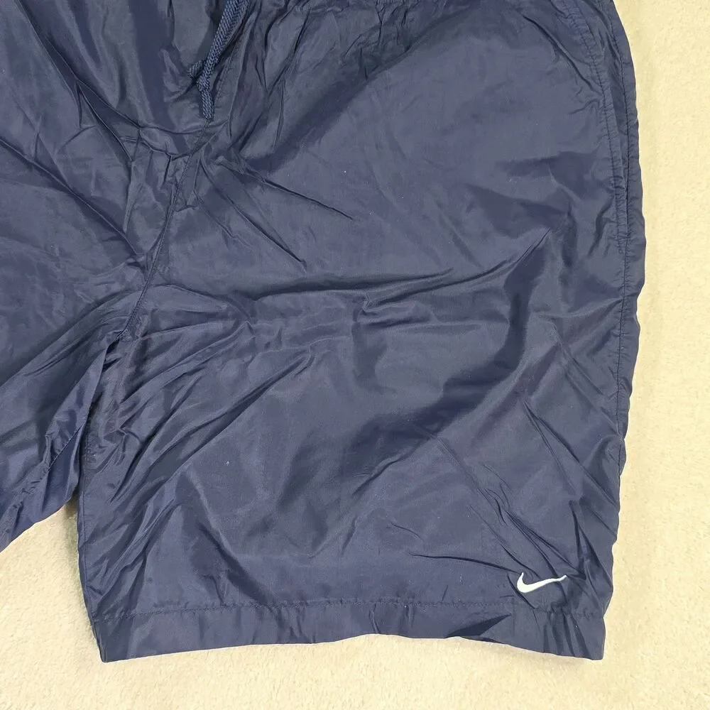 Vintage 90's Nike Swoosh Nylon Windbreaker Lined Shorts Trunks Size XXL